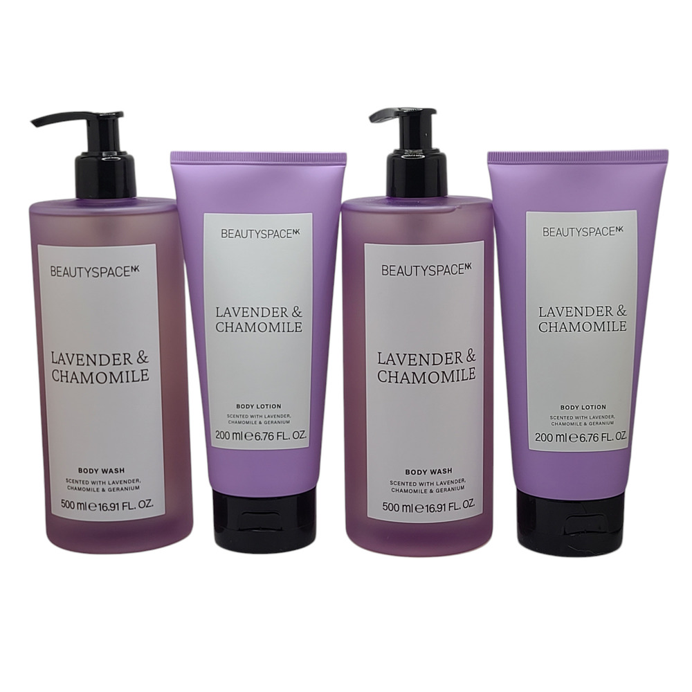 2 Pack BeautySpace NK Lavender & Chamomile Body Duo *New without Box*